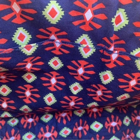 Vera Bradley Sun Valley RETIRED Print Crossbody Bag Southwest Orange Navy Sz OS - Picture 11 of 12